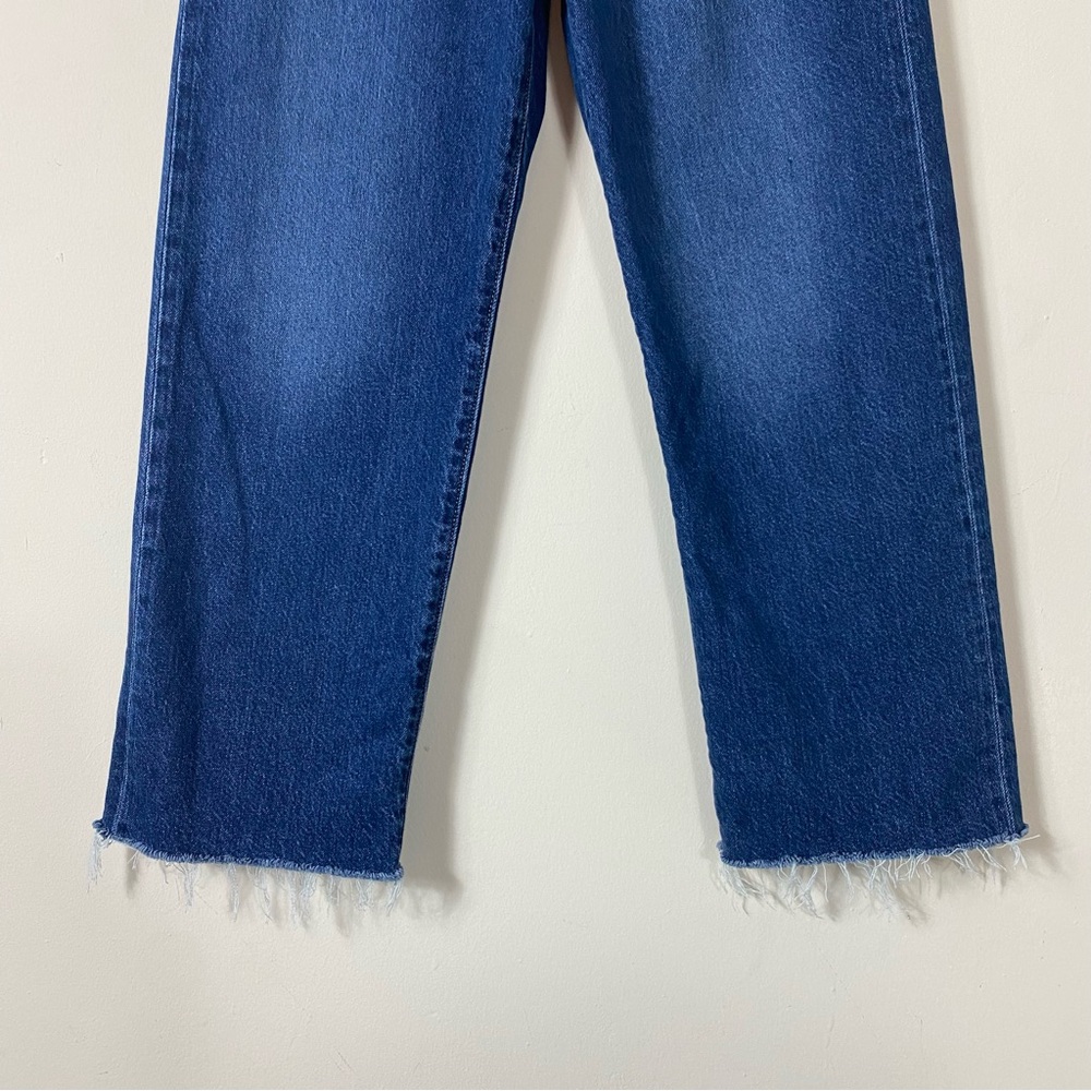Levi’s Ribcage Straight Ankle Jeans in Noe Down Dark Wash - 28x27 - Picture 12 of 16